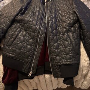 Guess Black Quilted Jacket ⭐️ and velvet reversible gold jacket